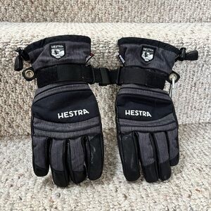 Hestra leather ski gloves - Black